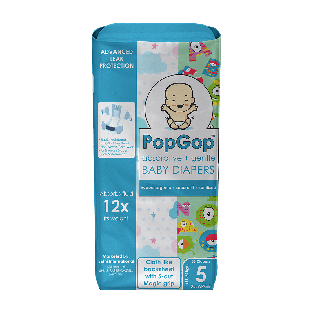 PopGop® Economy (Size 5) Extra-Large – 36 Pcs