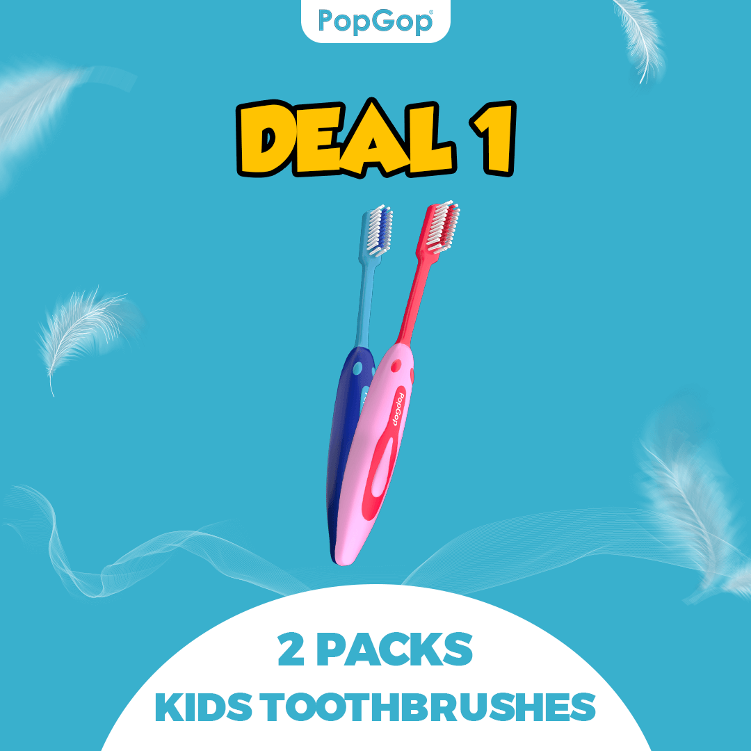 PopGop® Kids Tooth Brushes (Pack of 2)