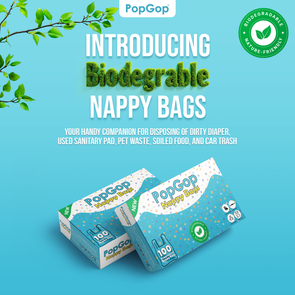 PopGop® Biodegradable Nappy Bags (100 Pcs)